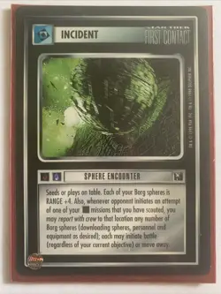 star trek ccg 4 Incident Card Lot- Sphere Enc/Population 9 Billion/Service/Add D - Image 2