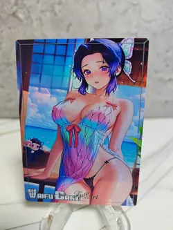 shinobu Trading Card Waifu Goddess Story Anime Girl holo Karte Manga Full Art - Image 2