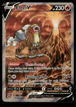 Pokemon Cards Entei V GG36/GG70 Crown Zenith Galarian Gallery Holo V *eBay Live* - Image 1