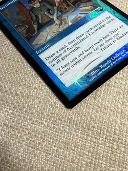 MTG Vintage 2000 FOIL Accumulated Knowledge Nemesis Magic the Gathering Card LP - Image 2