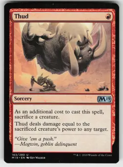 Thud U Core Set 2019 163 MTG - Image 1