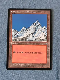 Snow-Covered Mountain, Ice Age, Magic the Gathering MTG - Image 1