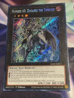 Yu-Gi-Oh! TCG Number 60: Dugares The Timeless RA02-EN037 Secret Rare NM/M - Image 1