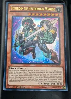Yu-Gi-Oh Berserkion the Electromagna Warrior SDMY-EN004 Ultra Rare 1st Edition - Image 1