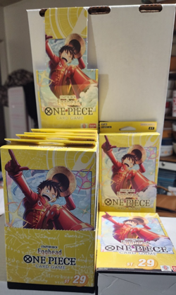 One Piece Tcg Egghead Starter Decks [ST29] English Version Lot Of 8 New & Sealed - Image 1