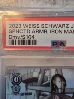 GEM MINT PSA10 Iron Man 2023 Weiss Schwarz Japanese Disney 100 058 DMV/S104 - Image 4