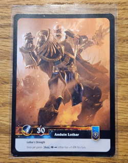 World of Warcraft TCG: Timewalkers Anduin Lothar Foil Hero Card - Image 2