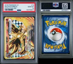 Delphox Break 14/124 Fates Collide Rare Pokemon Card TCG PSA 10 - Image 3