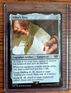 Bilbo's Ring MtG The Lord of the Rings: Tales of Middle-Earth Magic Card NM - Image 1