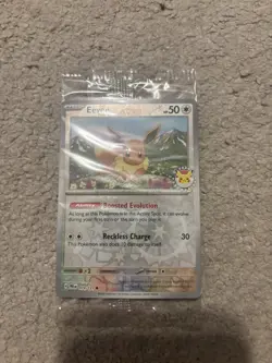 Pokemon TCG Eevee 074/131 Pokemon Day Stamped Promo Card 2025 - SEALED - Image 1