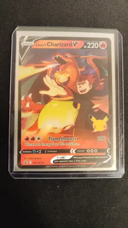 Lance's Charizard V - Celebrations - HOLO Promo SWSH133 Pokemon Card - NM - Image 3