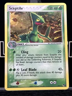 Sceptile 4/17 Pop Series 1 Promo Holo Pokemon Card - Image 3