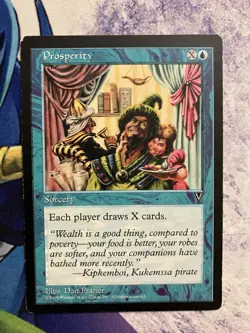 Magic the Gathering Visions Prosperity 1997 Uncommon Card - Image 1