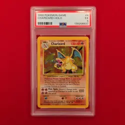 1999 Pokemon TCG Charizard Base Set Holo Rare Card 4/102 PSA 5 - Image 1