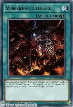 EXFO-EN084 Vendread Charge Rare 1st Edition Near Mint YuGiOh Card - Image 1