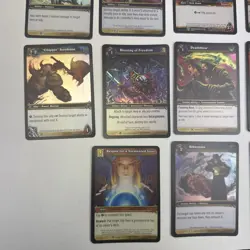 World Of Warcraft TCG NM 24 Foil Cards Lot - Image 5