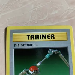 Vintage 1999 Pokemon Trainer Card Maintenance 1st Edition Shadowless 83/102 - Image 3