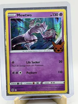 Mewtwo Foil Halloween Pokemon Card TCG Trick or Trade Rare Holo Collectible - Image 1