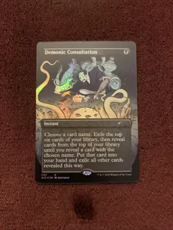 Demonic Consultation Secret Lair Foil 1127 NM+ Unplayed Magic The Gathering MTG - Image 1