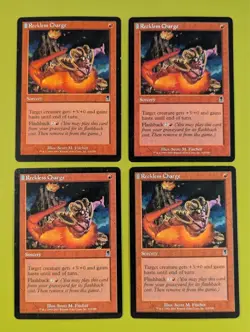 Reckless Charge x4 Odyssey 4x Playset Magic the Gathering MTG - Image 1