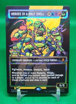 Heroes in a Half Shell 0096 Borderless Surge Foil Teenage Mutant Ninja Turtles - Image 1