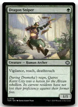 Dragon Sniper #139 (NM) Tarkir Dragonstorm TDM Magic MTG - Image 1