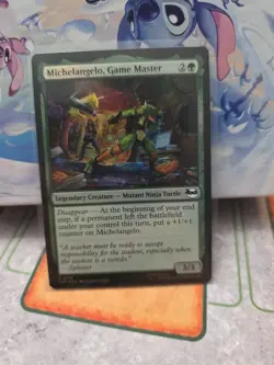 Michelangelo, Game Master (Foil) 0118 - TMT Teenage Mutant Ninja Turtles - MTG - Image 1