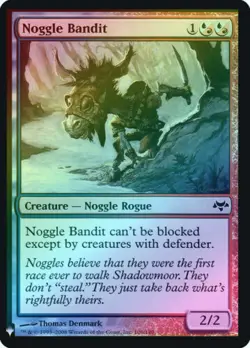 Foil NOGGLE BANDIT 1x Magic Mystery Booster MTG NM - Image 1