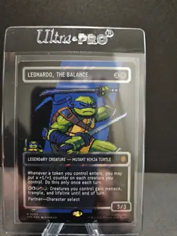 🔥NM/MINT Leonardo, the Balance (83) Borderless/Surge Foil-TMNT PACK FRESH🔥 - Image 1