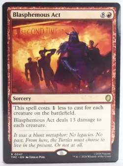 Blasphemous Act [New, Near Mint] MTG Rare {TMNT: Commander} - Image 1