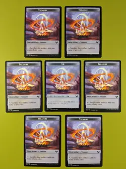 7 Treasure Token Strixhaven: School of Mages Magic the Gathering MTG 7 - Image 1