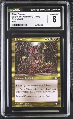 MTG Sliver Queen Stronghold Near Mint CGC 8 - Image 1