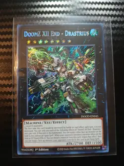 Yugioh DoomZ XII End - Drastrius DOOD-EN045 Secret Rare 1st Ed NM - Image 1