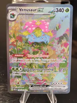 Pokemon TCG Venusaur EX Card 198/165 SV Sir Scarlet & Violet 151 Clean NM/M - Image 1