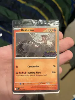 LOT OF 5 Pokemon Reshiram Phantasmal Flames STAMPED Promo Cards 017/094 MINT - Image 1