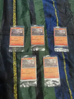 LOT OF 5 Pokemon Reshiram Phantasmal Flames STAMPED Promo Cards 017/094 MINT - Image 2