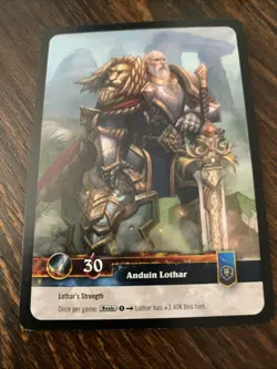 World of Warcraft TCG: Timewalkers Anduin Lothar Foil Hero Card - Image 2