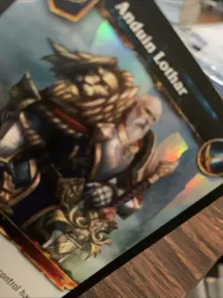 World of Warcraft TCG: Timewalkers Anduin Lothar Foil Hero Card - Image 3
