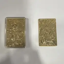 Pokemon TCG Special Edition Gold-Plated Mewtwo & Charizard Card Lot - Image 1