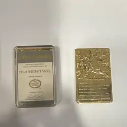 Pokemon TCG Special Edition Gold-Plated Mewtwo & Charizard Card Lot - Image 2