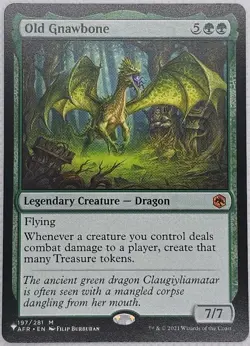Old Gnawbone x1 The List MTG Magic the Gathering Green Creature Card Dragon - Image 1