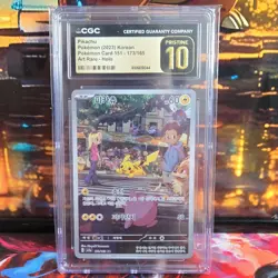 Pokemon Pikachu Art Rare Holo CGC 10 Card 151 Korean 173/165 (2023) - Image 1