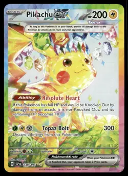 Pokemon Cards Pikachu ex 238/191 Surging Sparks Special Illustration *eBay Live* - Image 1
