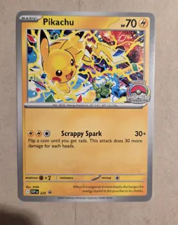 Pikachu Promo 2025 World Championships SVP EN 225 Pokemon Card Worlds NM - Image 1