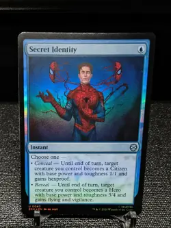 NM Foil Secret Identity, MTG, Marvel's Spider-Man, Magic the Gathering, 43 - Image 1