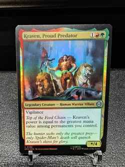 MTG Universes Beyond: Spider-man Kraven, Proud Predator Foil 0132 NM - Image 1