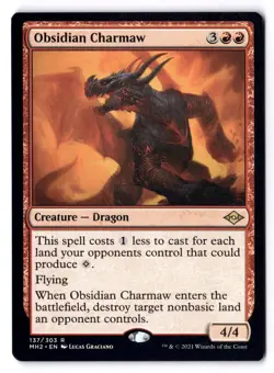 Obsidian Charmaw NM* Modern Horizons 2 ENGLISH 137/303 mtg -UnltdCards - Image 1