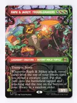 Raph & Mikey, Troublemakers (Showcase) 0250 MTG Teenage Mutant Ninja Turtles TMT - Image 1