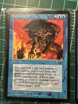 Magic the Gathering Force of Will (Alliances, ALL) MTG - LP/EX - Image 1