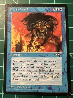 Magic the Gathering Force of Will (Alliances, ALL) MTG - LP/EX - Image 2